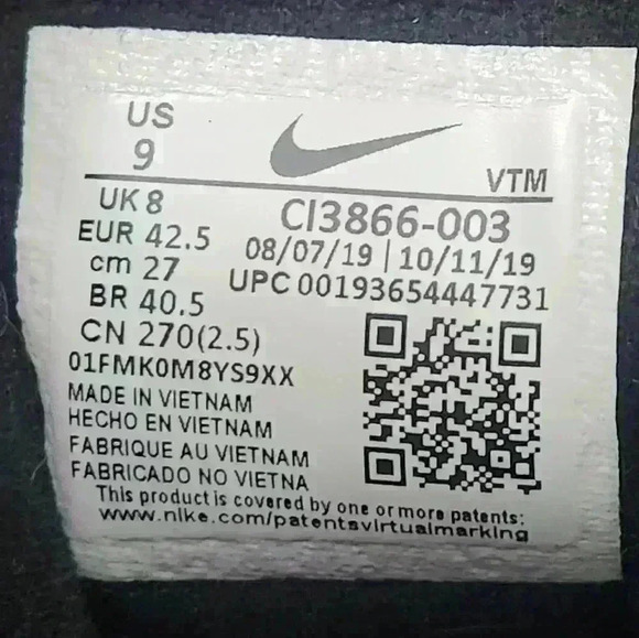 Nike Air Max 270 React Triple Black - Picture 9 of 9